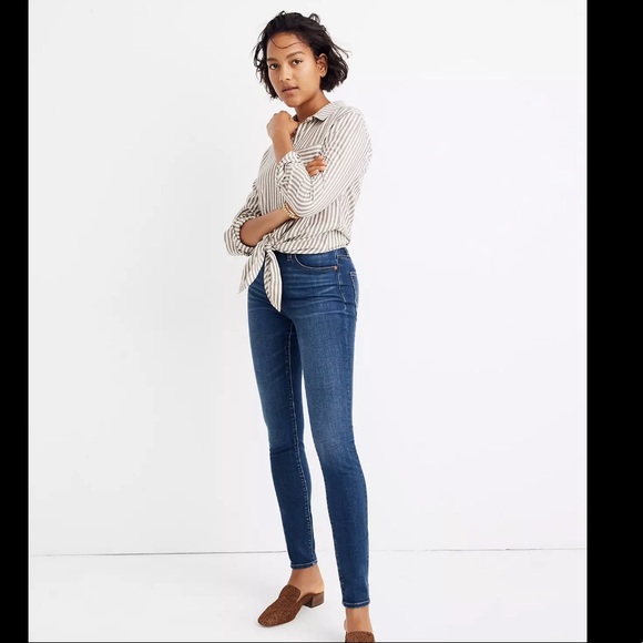 NWT Madewell Curvy High-Rise Skinny Jeans in Hayes Wash - Picture 1 of 9